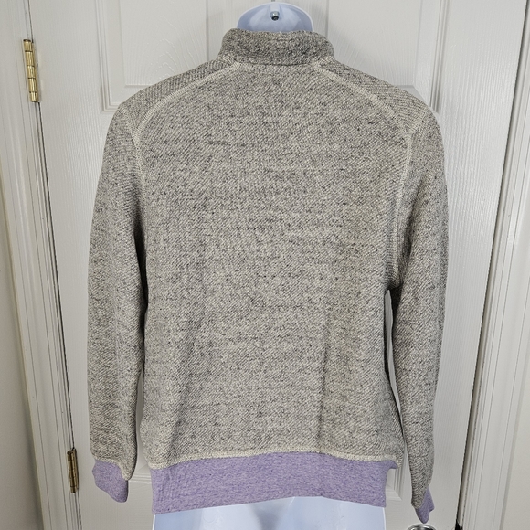 Blue & Cream Japanese fabric pop collar top size M mens - Picture 5 of 10